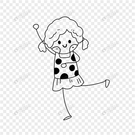 Stick Figure Ng Mga Batang Sumasayaw PNG .
